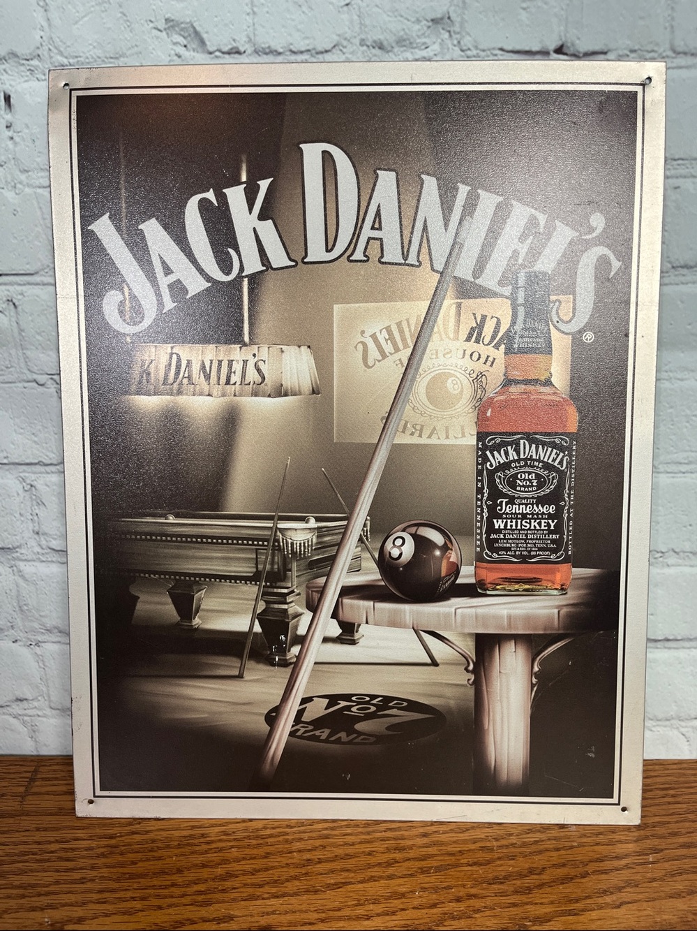 Jack Daniel's Whiskey Tin Metal Sign 2004